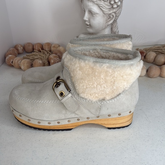 Free People Oak Clog Boots Dusty Bunny Sz 7.5 - Picture 5 of 12